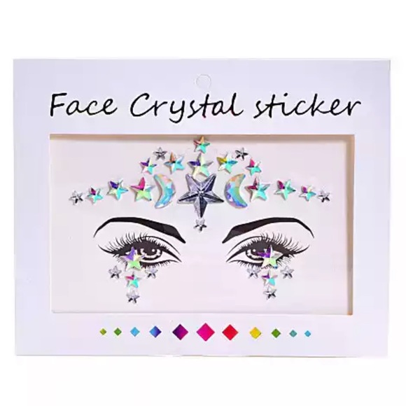 Jewelry - Face Jewels Crystal Stickers - Make Up Face Rhinestones Brand New